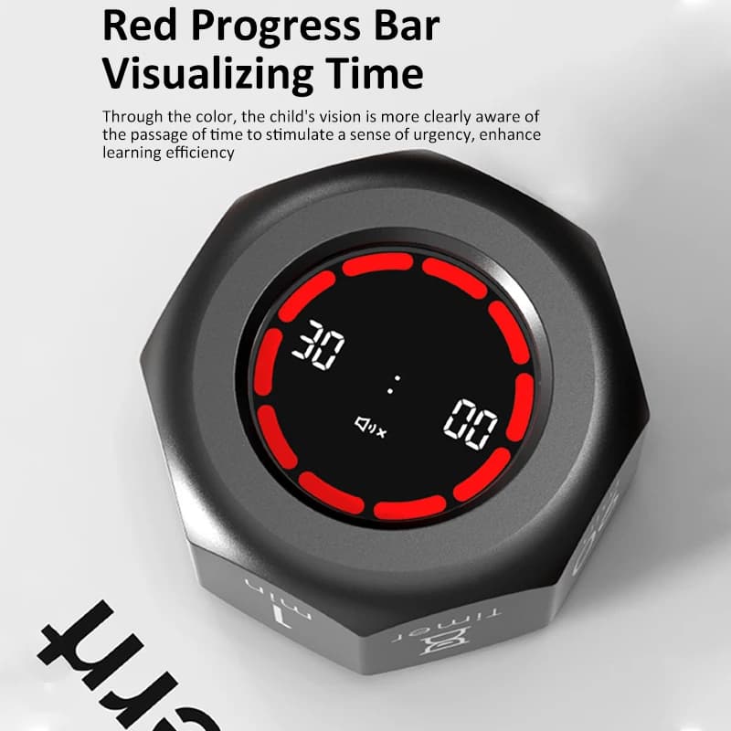 Grawitacyjny wizualny timer kostka LED 90 minut ⏲️