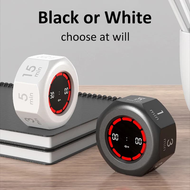 Grawitacyjny wizualny timer kostka LED 90 minut ⏲️