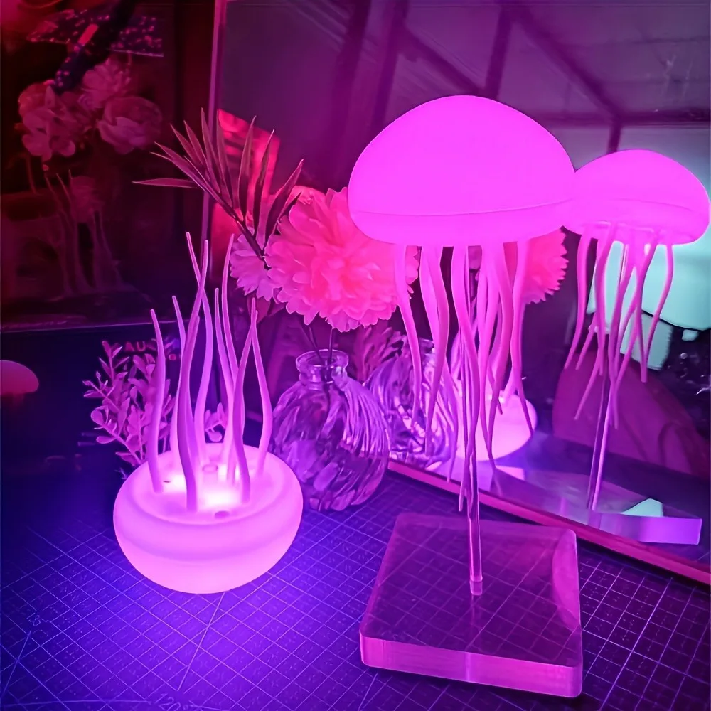 Lampka nocna Meduza RGB, USB, sterowanie głosem 🪼